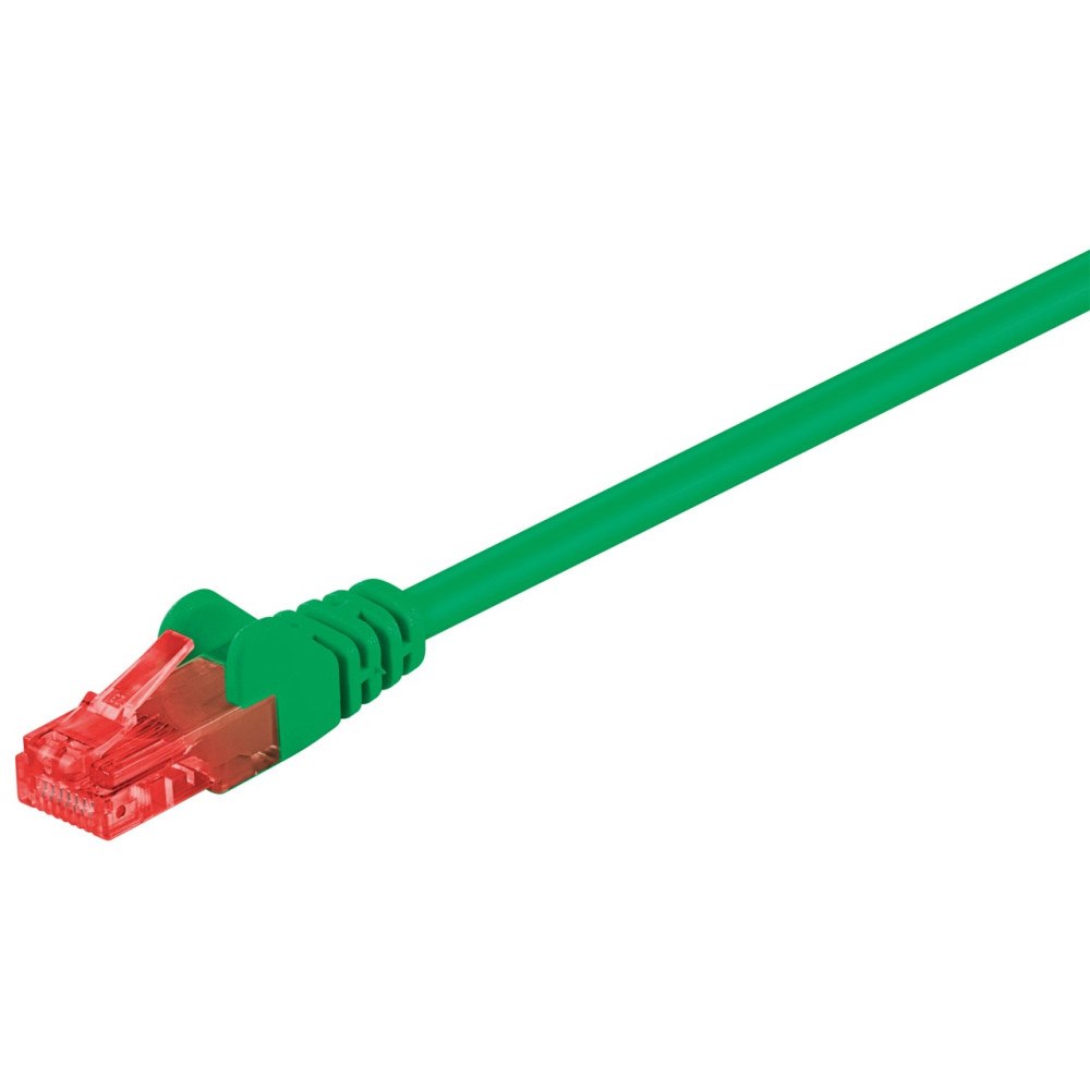 Goobay Goobay 68440 nätverkskablar Grön 1 m Cat6 U/UTP (UTP)
