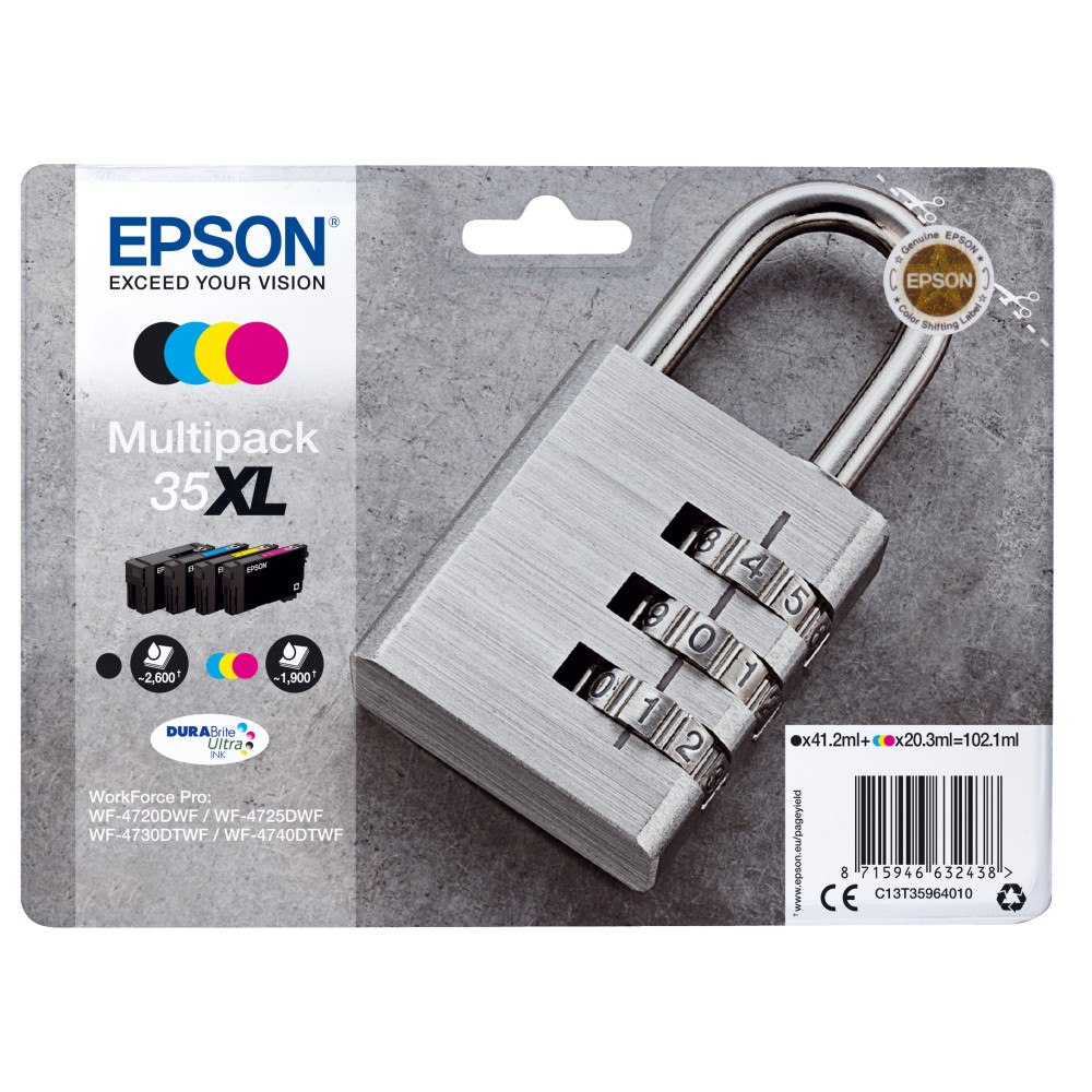 EPSON Epson Padlock Multipack 4-colours 35XL DURABrite Ultra Ink