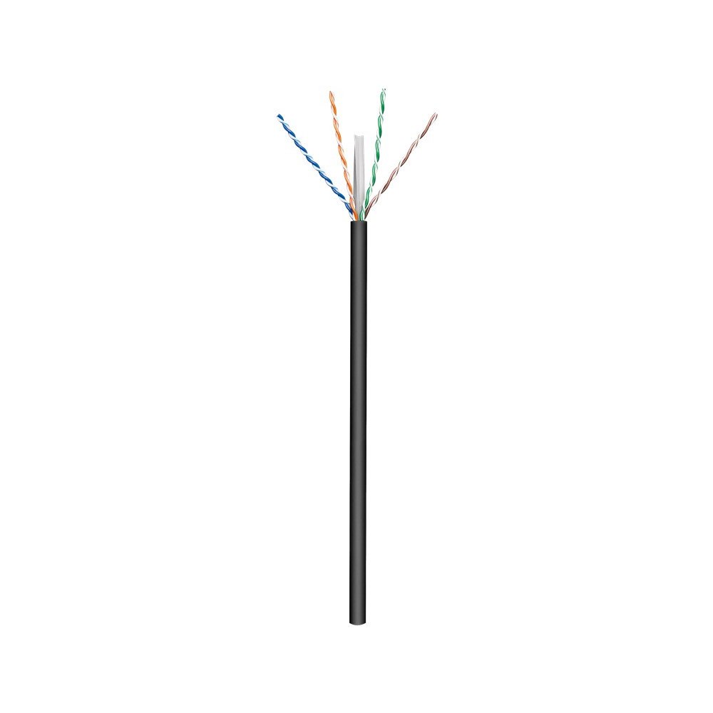Goobay Goobay 77625 nätverkskablar Svart 100 m Cat6 U/UTP (UTP)