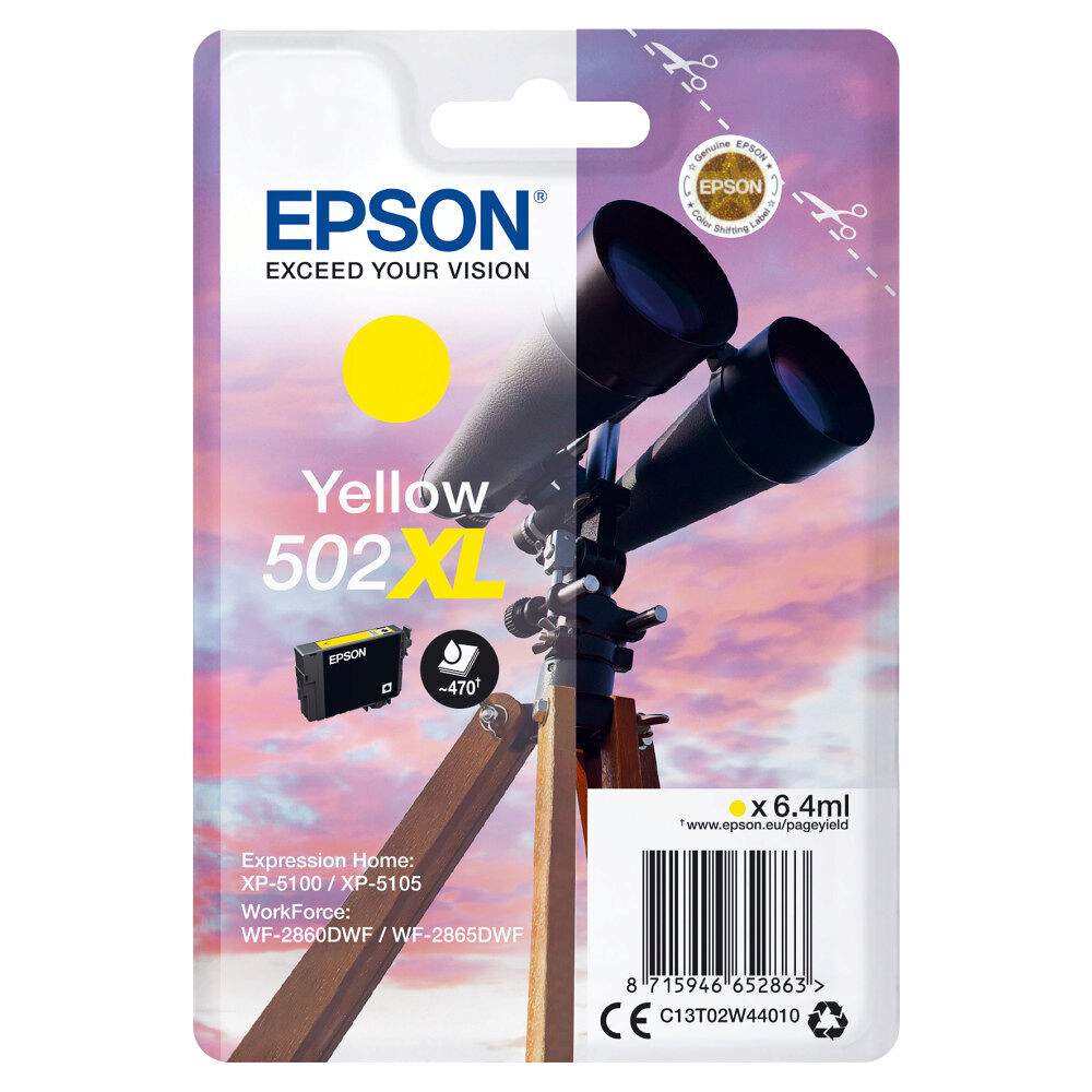 EPSON Epson Singlepack Yellow 502XL Ink