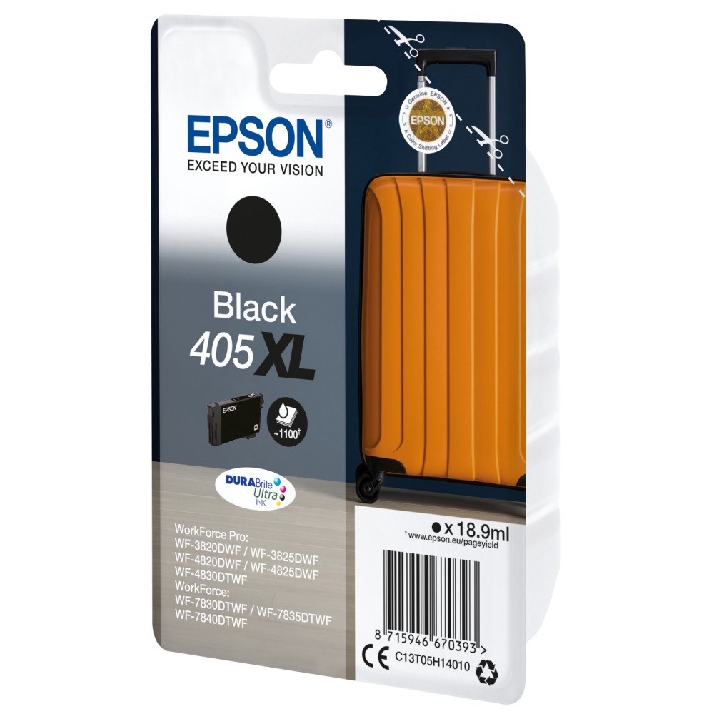 EPSON Epson Singlepack Black 405XL DURABrite Ultra Ink