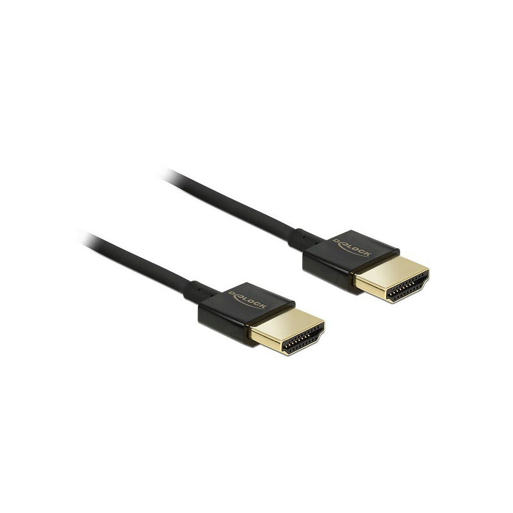 DeLOCK DeLOCK HDMI/HDMI, 1.5 m HDMI-kabel 1,5 m HDMI Typ A (standard) Svart