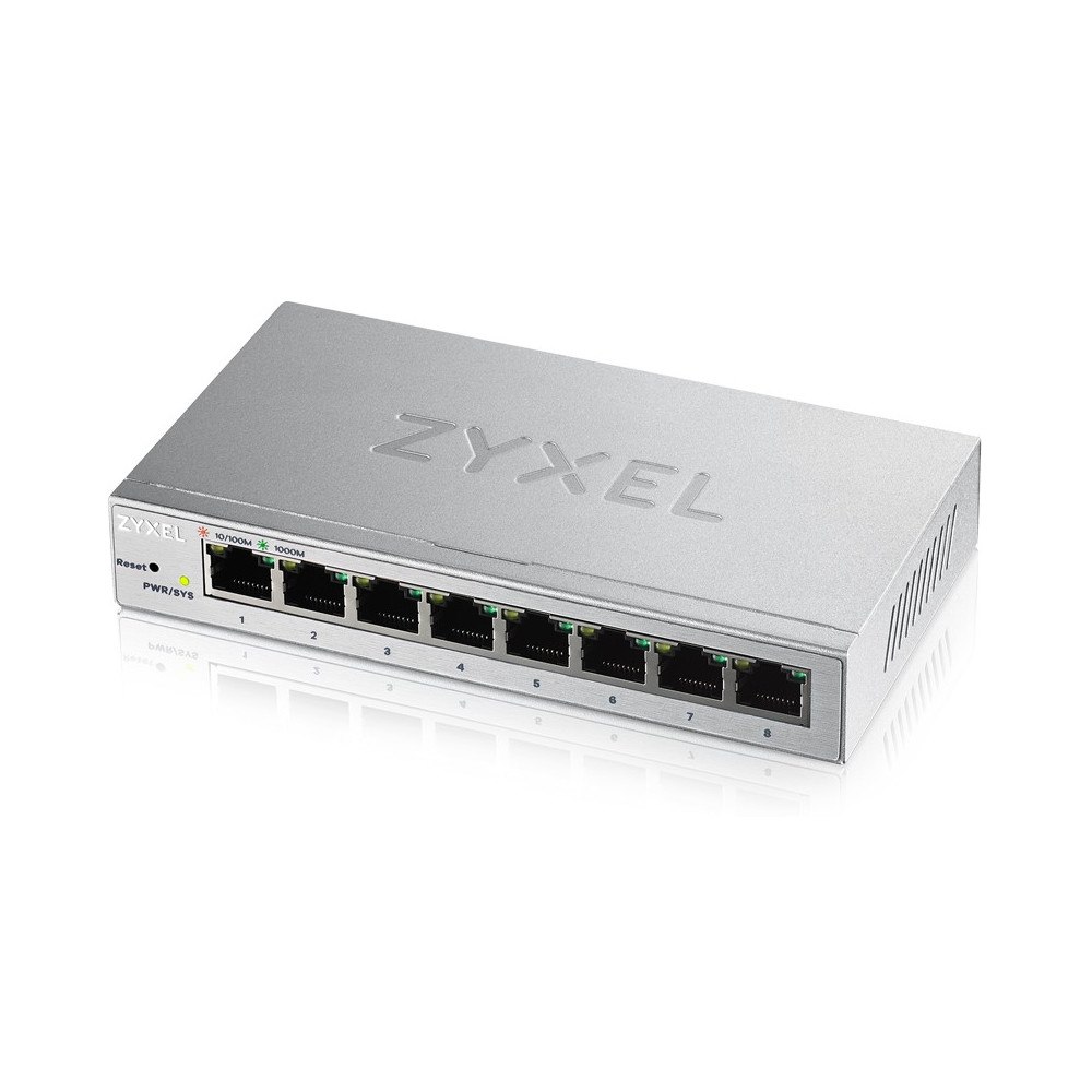 ZyXEL Communications Zyxel GS1200-8 hanterad Gigabit Ethernet (10/100/1000) Silver
