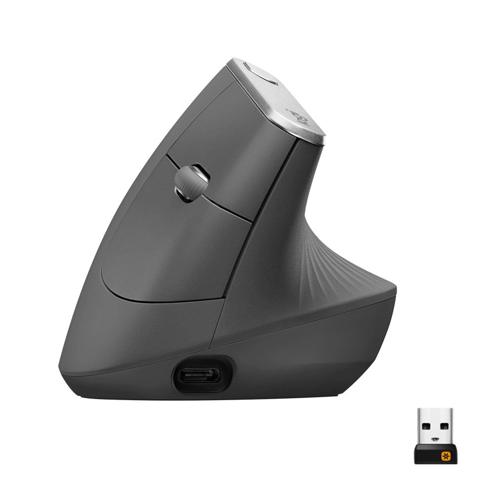 Logitech Logitech MX Vertical datormöss högerhand Trådlös RF + Bluetooth Optisk 4000 DPI