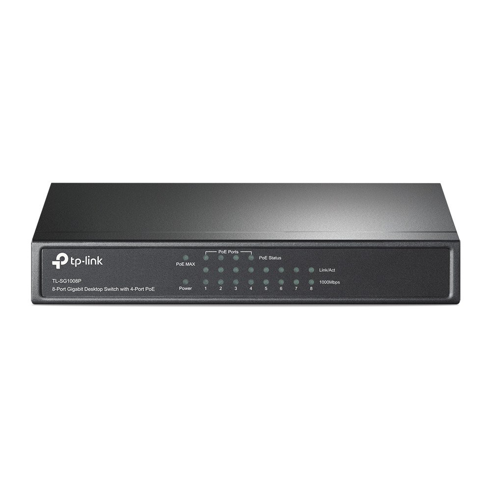 TP-LINK Technologies TP-Link TL-SG1008P nätverksswitchar Ohanterad Gigabit Ethernet (10/100/1000) Strömförsörjning via Ethernet (PoE) stöd Ha...