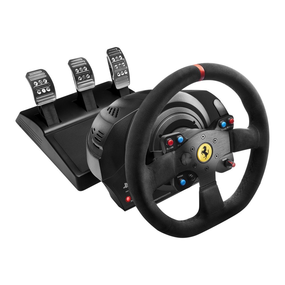 ThrustMaster Thrustmaster T300 Ferrari Integral Racing Wheel Alcantara Edition Svart Ratt + Pedaler Analog / Digital PC, PlayStation...