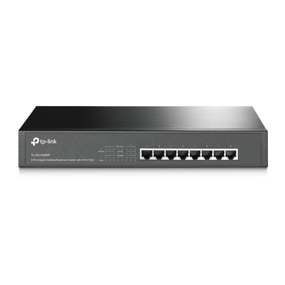 TP-LINK Technologies TP-Link TL-SG1008MP nätverksswitchar Ohanterad Gigabit Ethernet (10/100/1000) Strömförsörjning via Ethernet (PoE) stöd S...