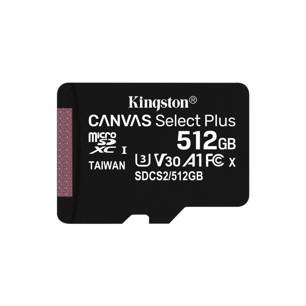 Kingston Technology Kingston Technology Canvas Select Plus 512 GB SDXC UHS-I Klass 10