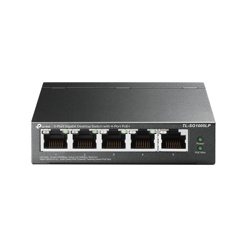 TP-LINK Technologies TP-Link TL-SG1005LP nätverksswitchar Ohanterad Gigabit Ethernet (10/100/1000) Strömförsörjning via Ethernet (PoE) stöd S...