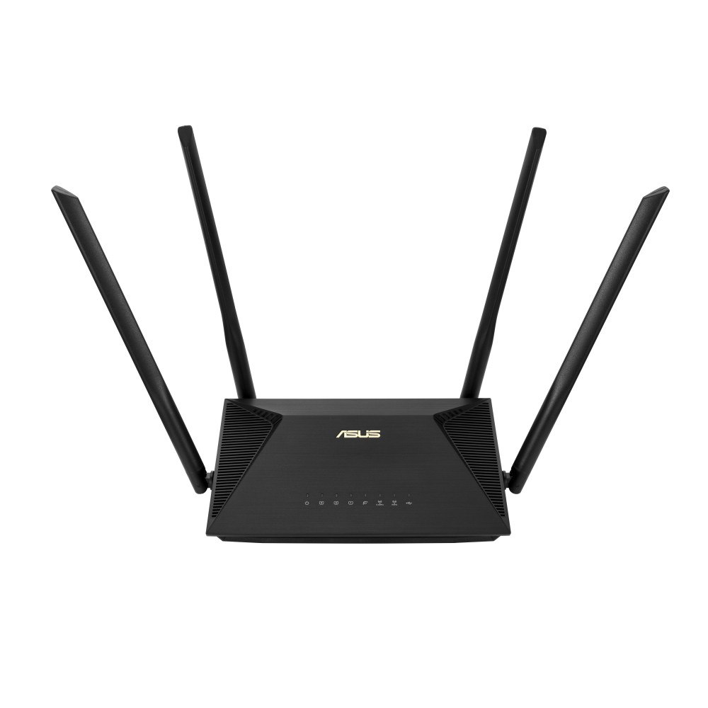 ASUSTeK COMPUTER ASUS RT-AX53U trådlös router Gigabit Ethernet Dual-band (2,4 GHz / 5 GHz) Svart