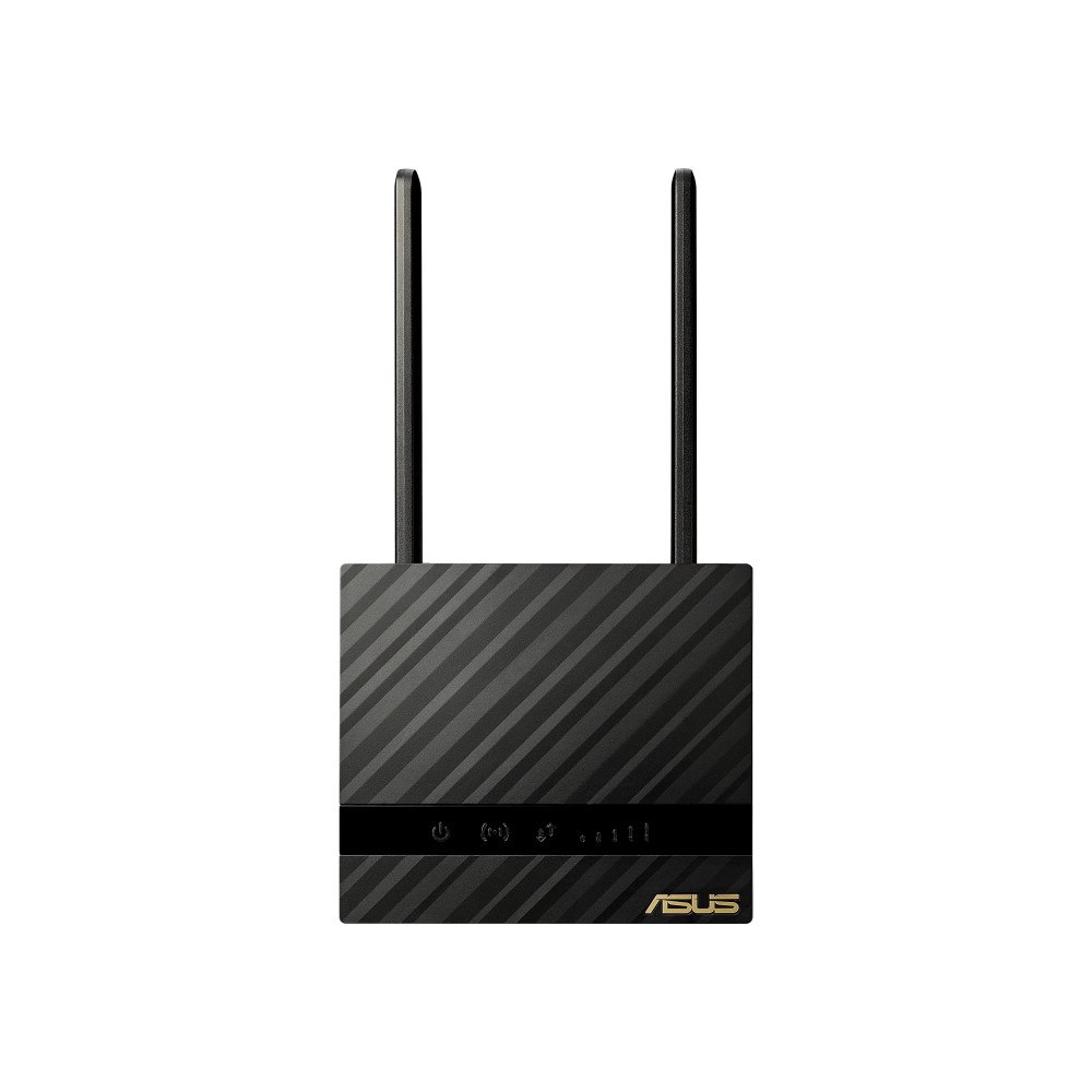 ASUSTeK COMPUTER ASUS 4G-N16 trådlös router Gigabit Ethernet Singel-band (2,4 GHz) Svart