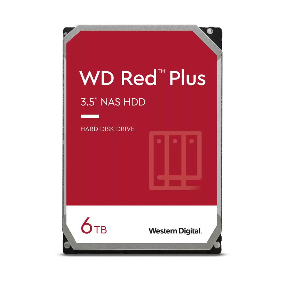 Western Digital Western Digital Red Plus WD60EFPX interna hårddiskar 3.5" 6 TB Serial ATA III