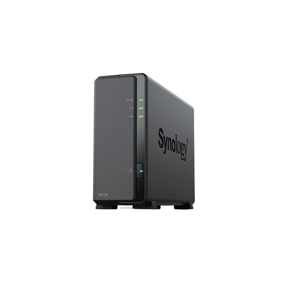 Synology Synology DiskStation DS124 NAS- & lagringsservrar Skrivbord Nätverksansluten (Ethernet) Svart RTD1619B