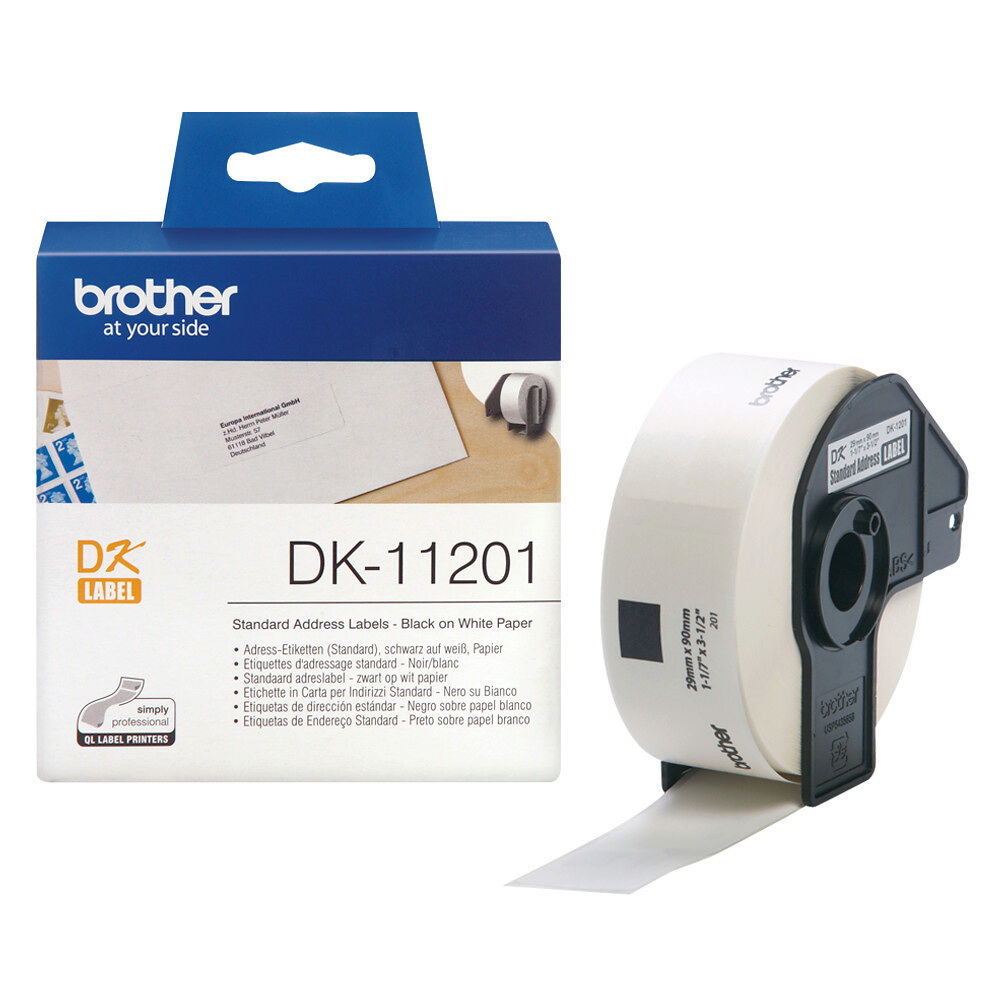 Brother Brother DK-11201 - adresslappar - 400 etikett (er) - 29 x 90 mm
