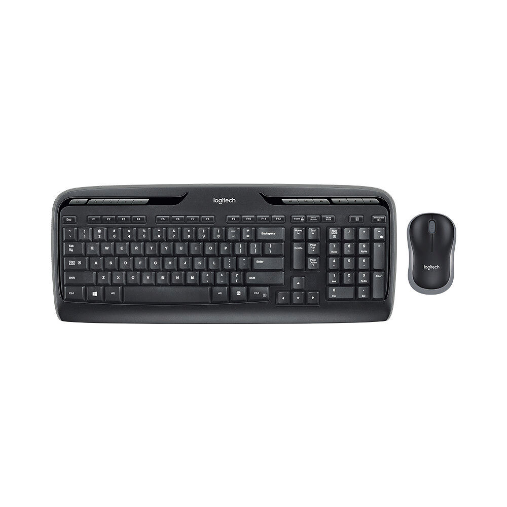 Logitech Logitech Wireless Combo MK330 - sats med tangentbord och mus - QWERTY - Nordisk - svart Inmatningsenhet