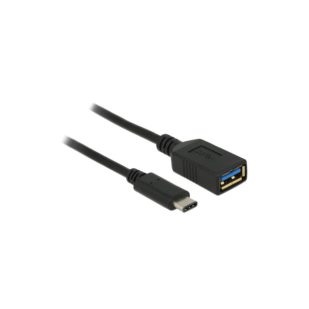 DeLOCK DeLOCK 0.15m USB 3.1 USB-kablar 0,15 m USB 3.2 Gen 2 (3.1 Gen 2) USB C USB A Svart