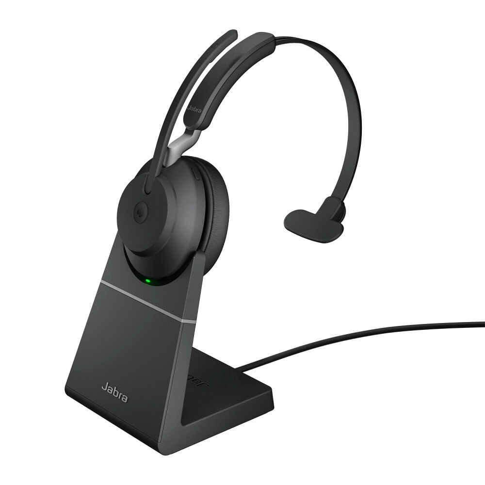 Jabra Jabra Evolve2 65 MS Mono - headset - USB-A - med laddningsställ
