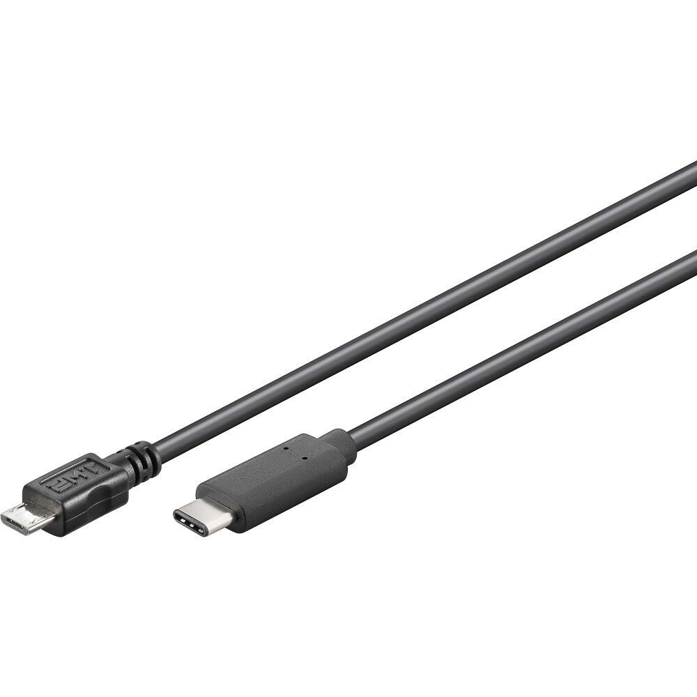Goobay Goobay 67895 USB-kablar 0,2 m USB 2.0 Micro-USB B USB C Svart