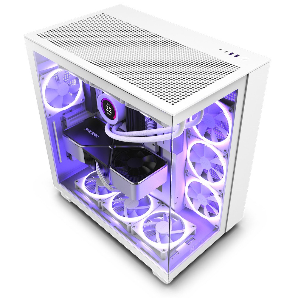 NZXT NZXT H9 All white Midi Tower Vit