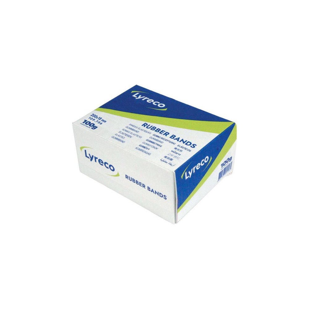 Lyreco Gummiband LYRECO 200x18mm 100g 100/fp