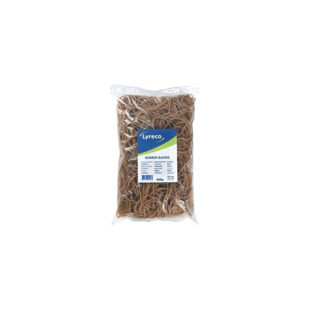 Lyreco Gummiband LYRECO 120x2mm 500g 860/fp