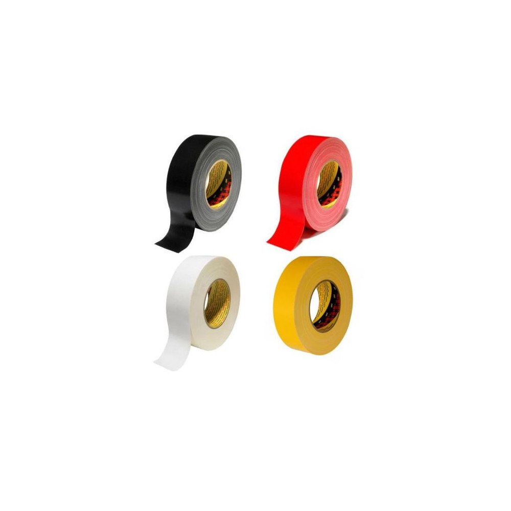 3M Tejp textil plastbelagd 50mmx50m vit