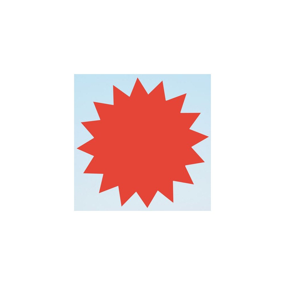 No Brand Textkartong stjärna 180mm röd 25/fp