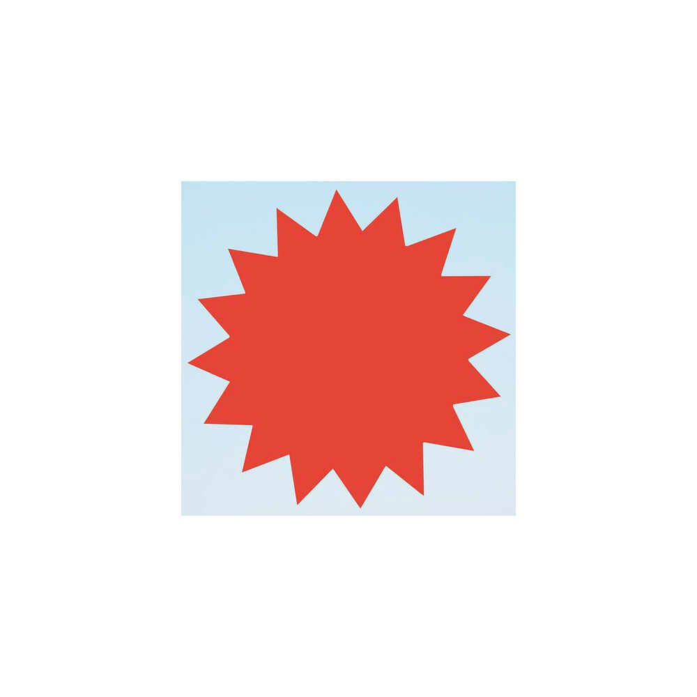 No Brand Textkartong stjärna 180mm röd 25/fp