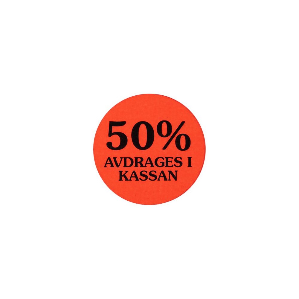 No Brand Etikett 50% avdrages i kassan 2000/RL