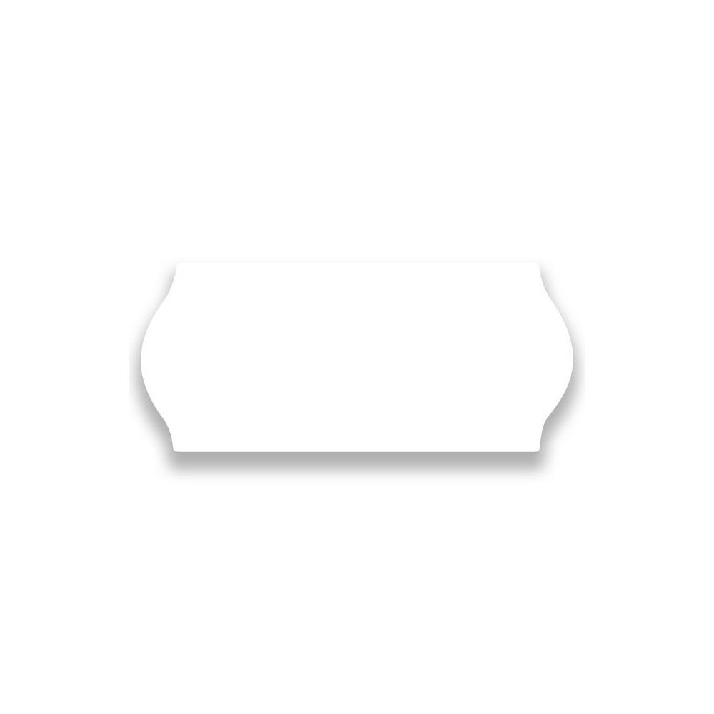 No Brand Prisetikett 26x12mm G1 vit 9000/fp