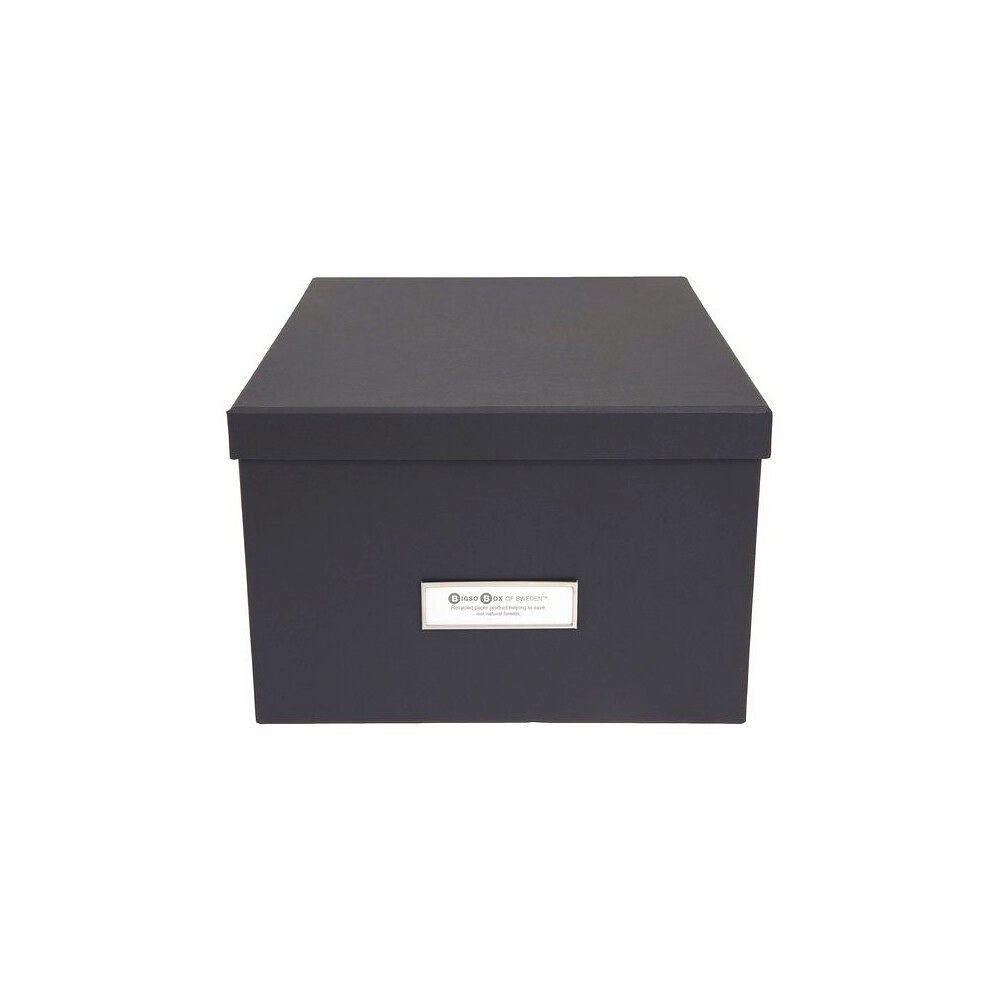 Bigso Box Förvaringsbox m.lock kartong grå