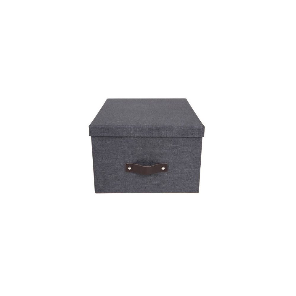 Bigso Box Förvaringsbox m.lock kartong svart