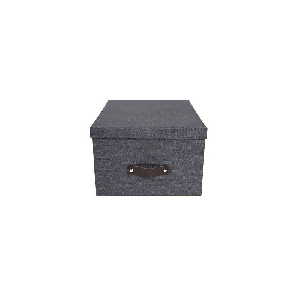 Bigso Box Förvaringsbox m.lock kartong svart