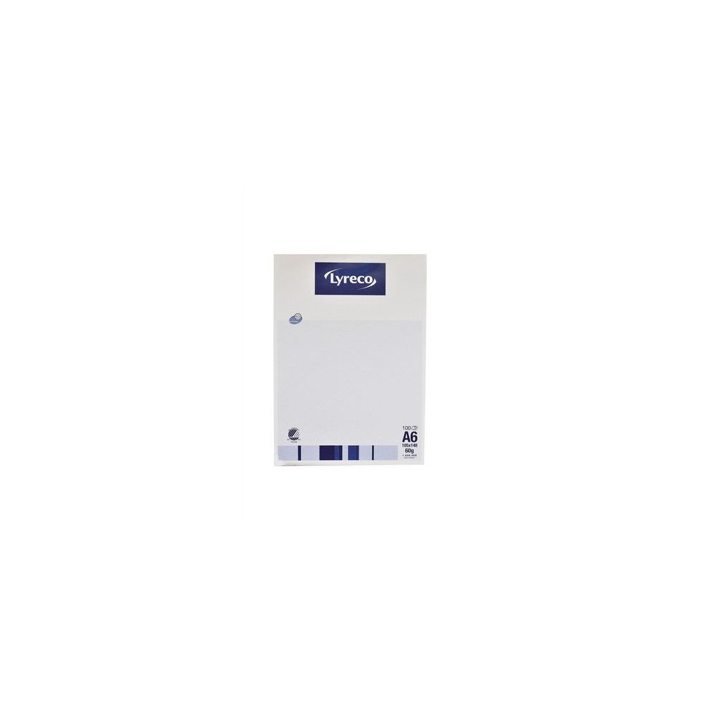 Lyreco Anteckningsblock LYRECO A6 100bl 60g lin