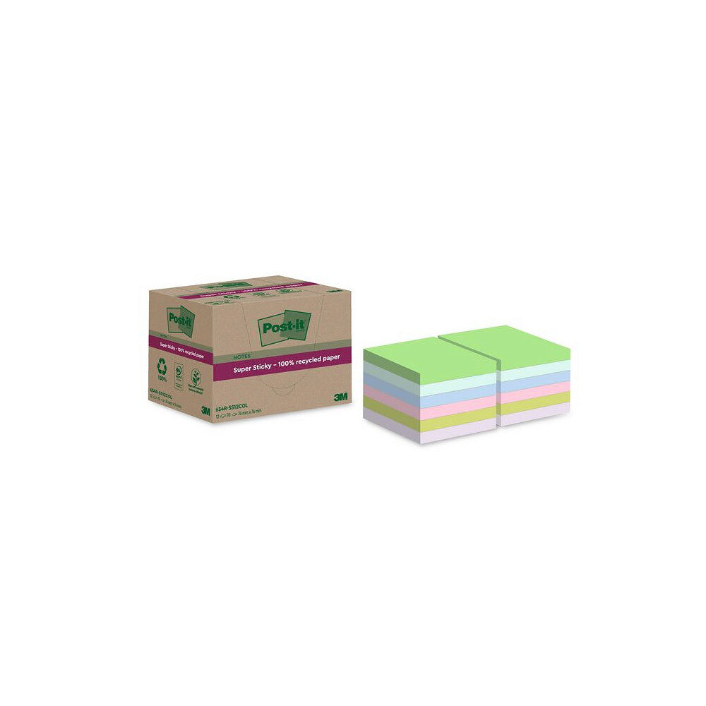 Post-it Notes POST-IT SS 76x76mm re sort.f 12/fp