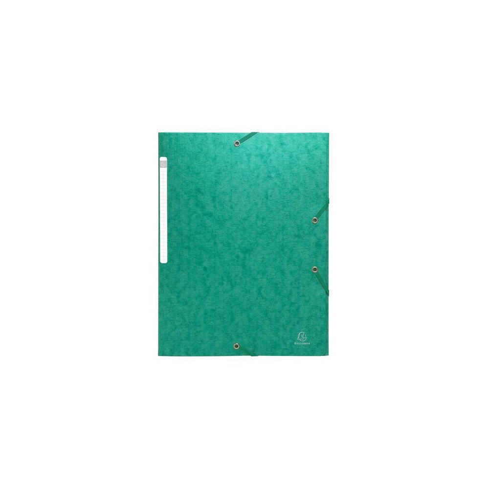 EXACOMPTA Gummibandsmapp EXACOMPTA 3kl A4 425g grö