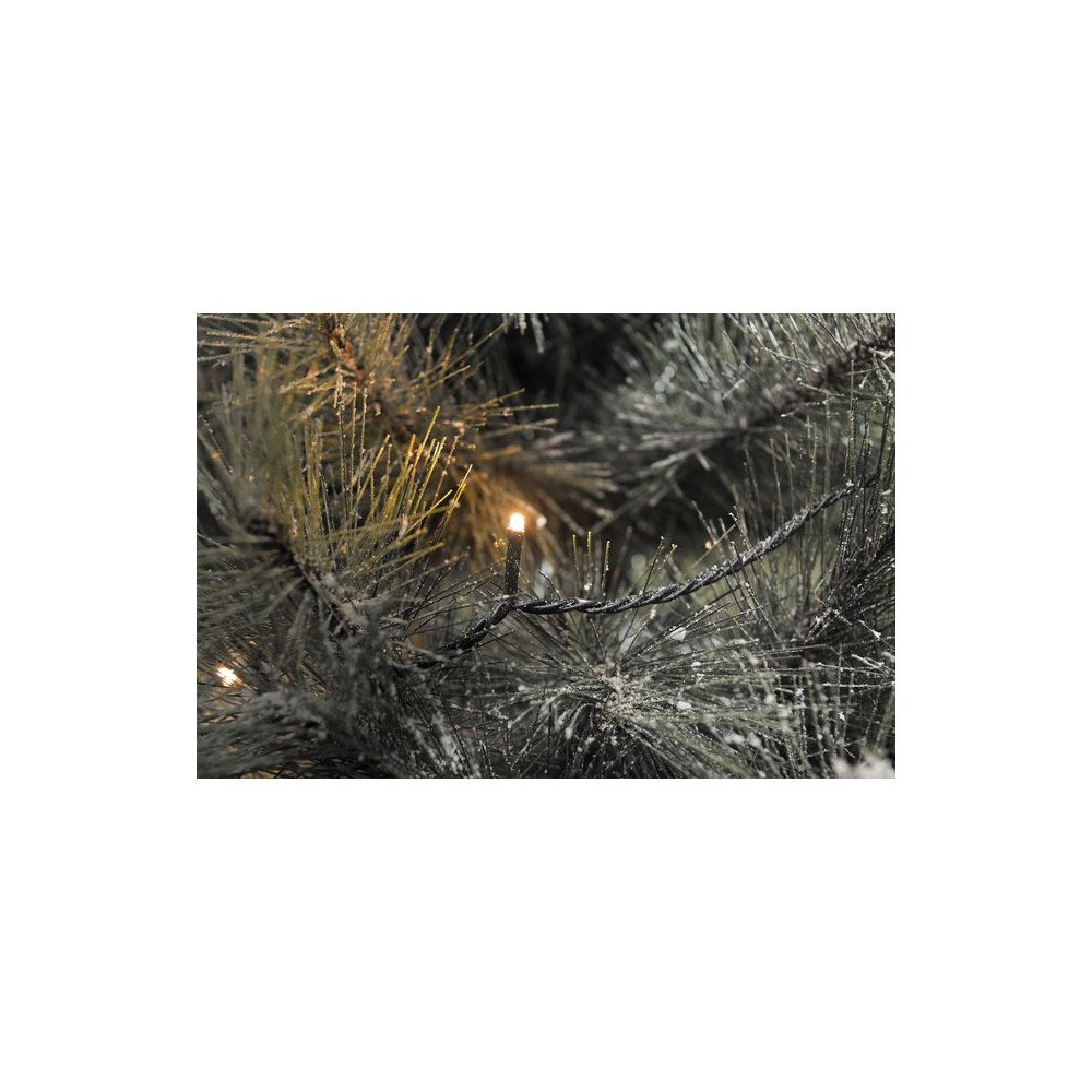 KONSTSMIDE Ljusslinga 120 amber micro LED 19m svart