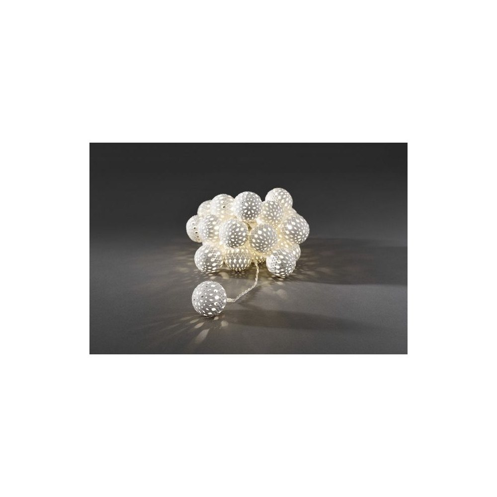 KONSTSMIDE Ljusslinga 24 varmvit LED vit 3m