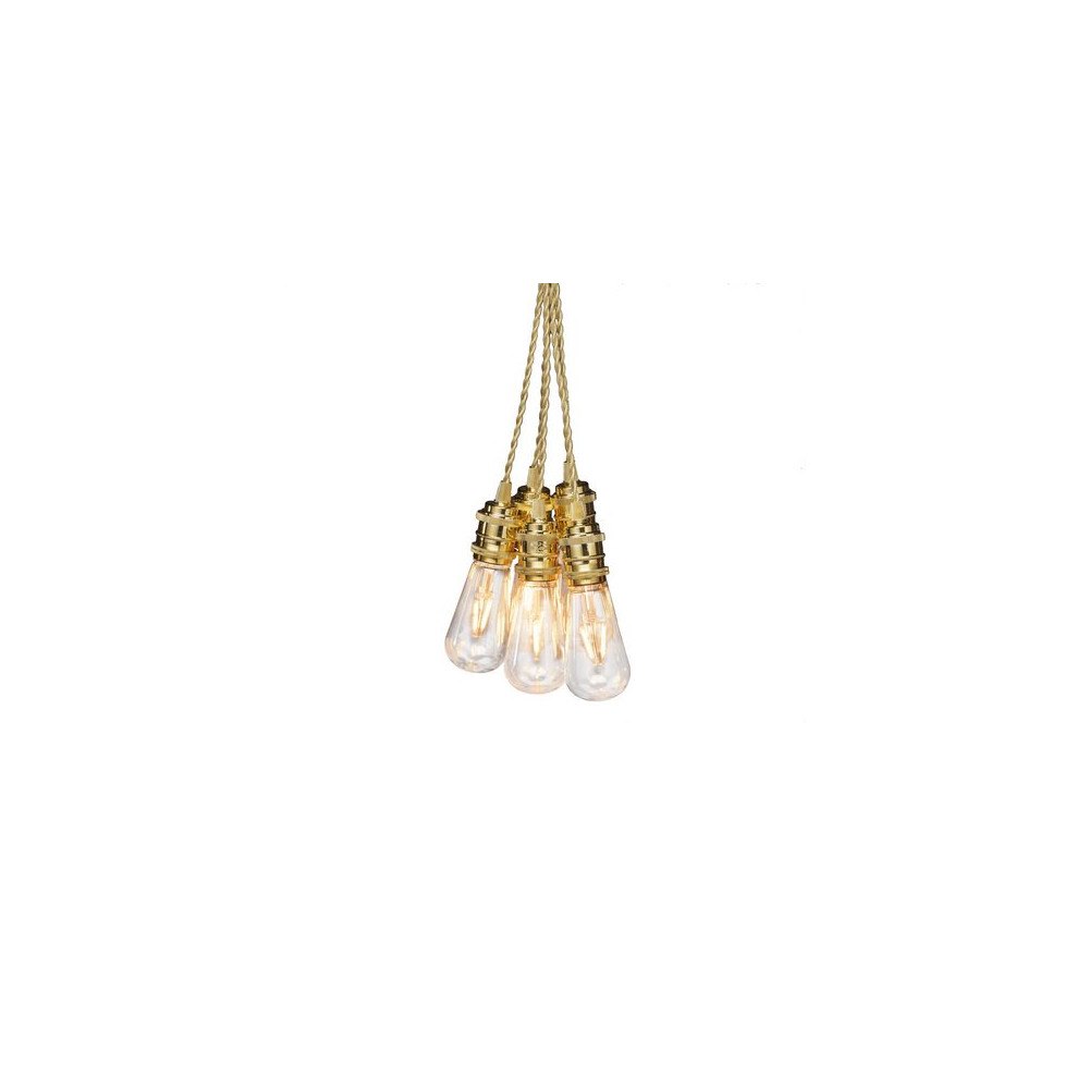 KONSTSMIDE Ljusslinga 8 amber LED E27 3,5m guld