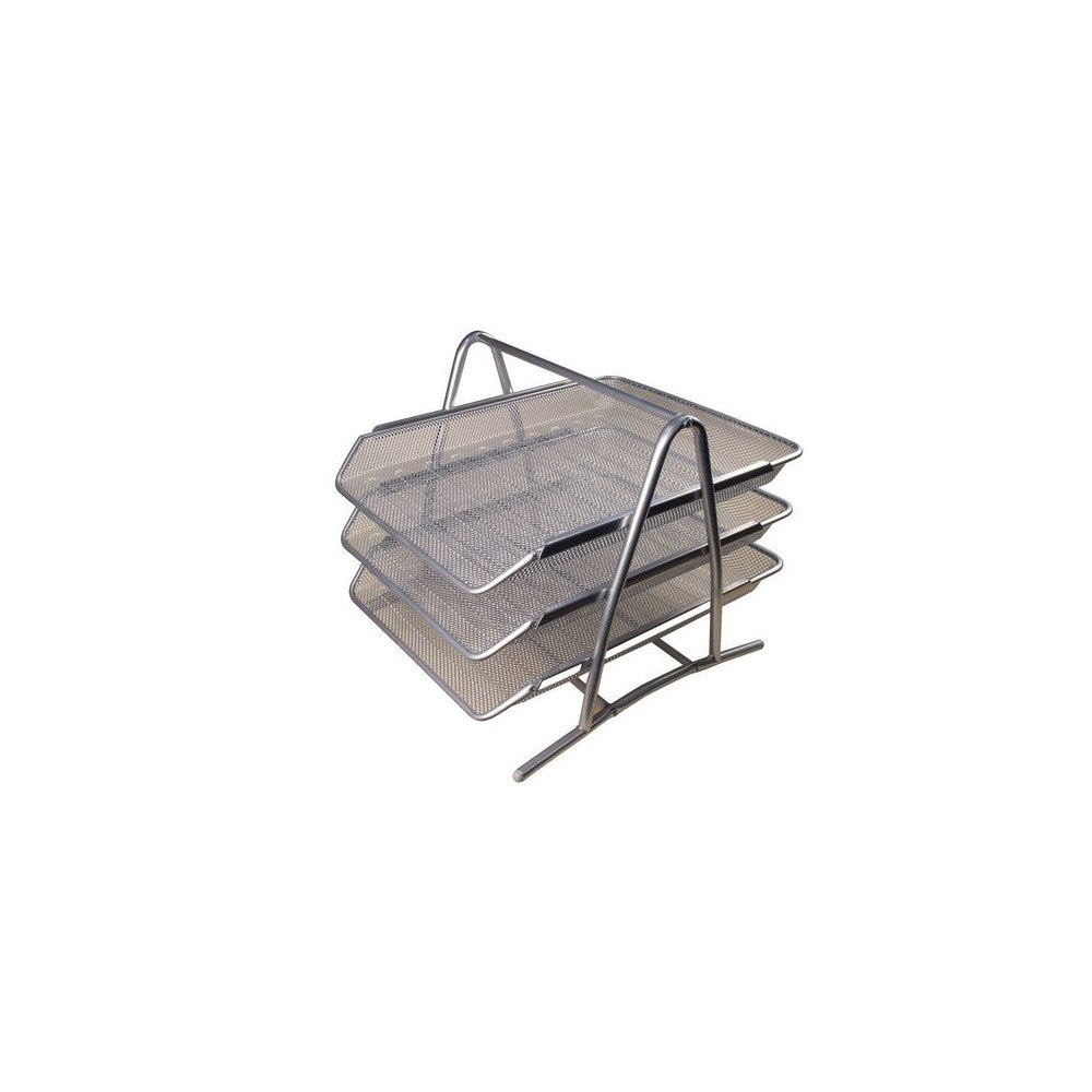 No Brand Brevkorg metall 3-facks silver