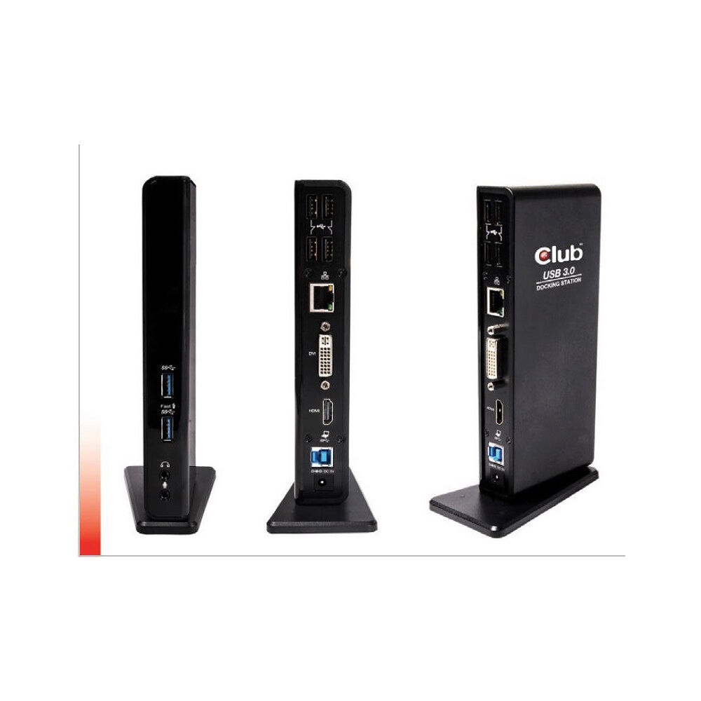 Club 3D CLUB3D SenseVision USB3.0 Dual Display Docking Station