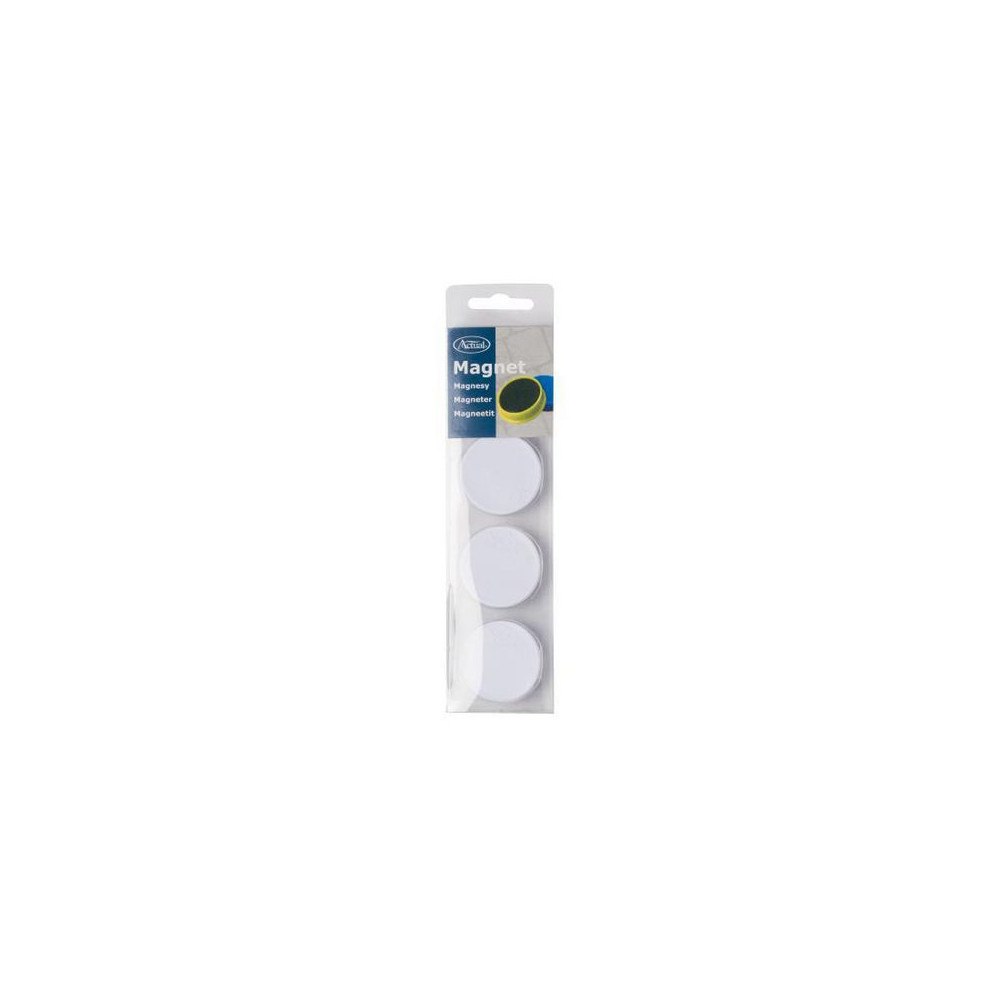 No Brand Magnetknappar ACTUAL 40 mm vit 4/fp