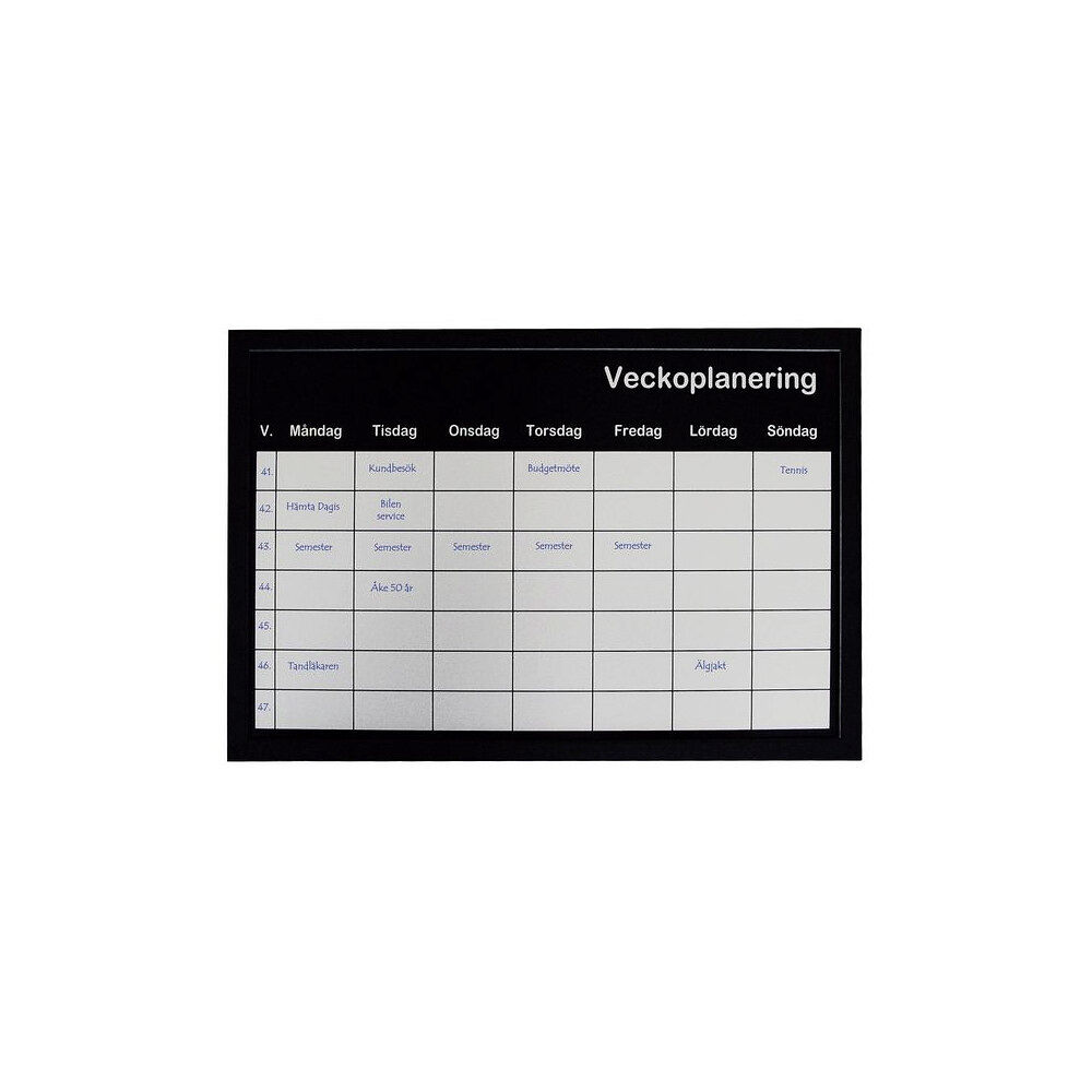 [NORDIC Brands] Tavla veckoplanering 60x40cm silver