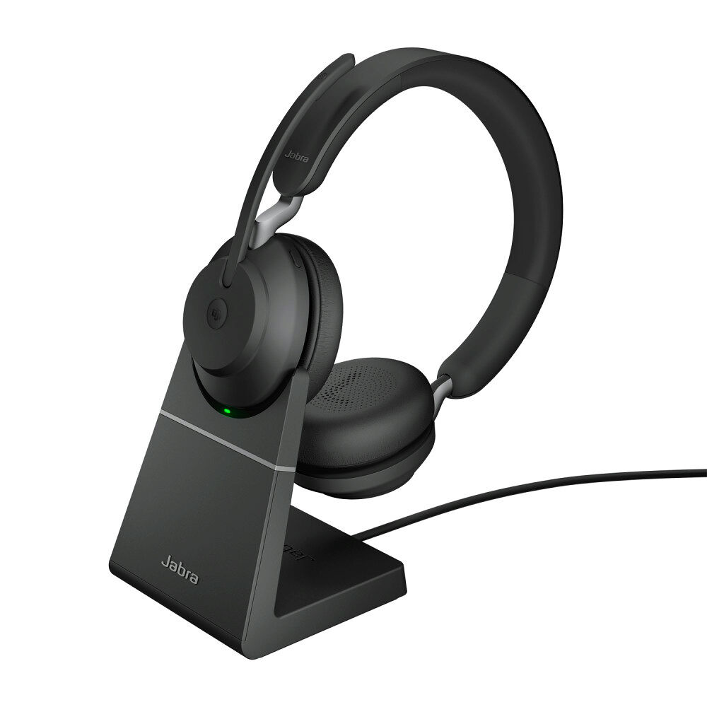 Jabra Jabra Evolve2 65 MS Stereo - headset - USB-A - med laddningsställ