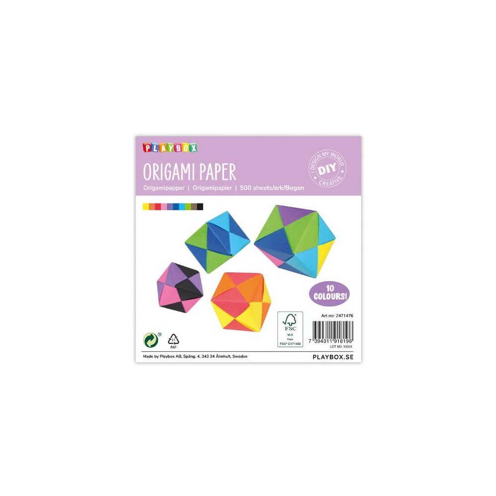 Playbox Origamipapper 500/fp