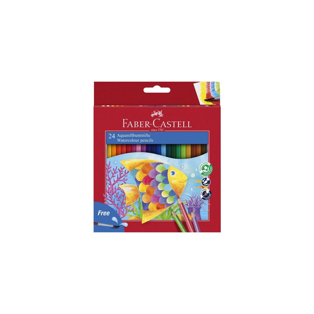 FABER-CASTELL Akvarellpenna FABER-CASTELL 24 färger