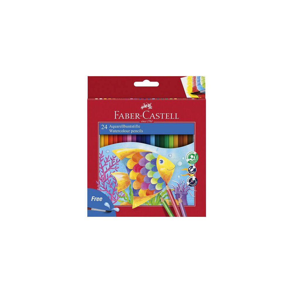 FABER-CASTELL Akvarellpenna FABER-CASTELL 24 färger
