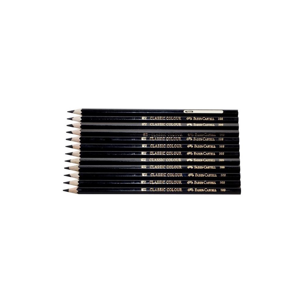 FABER-CASTELL Färgpenna FABER-CASTELL svart 12/fp