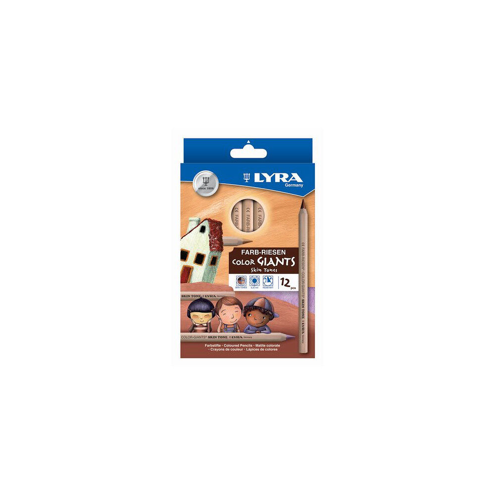 LYRA Färgpenna LYRA Jumbo 12 Hudfärger
