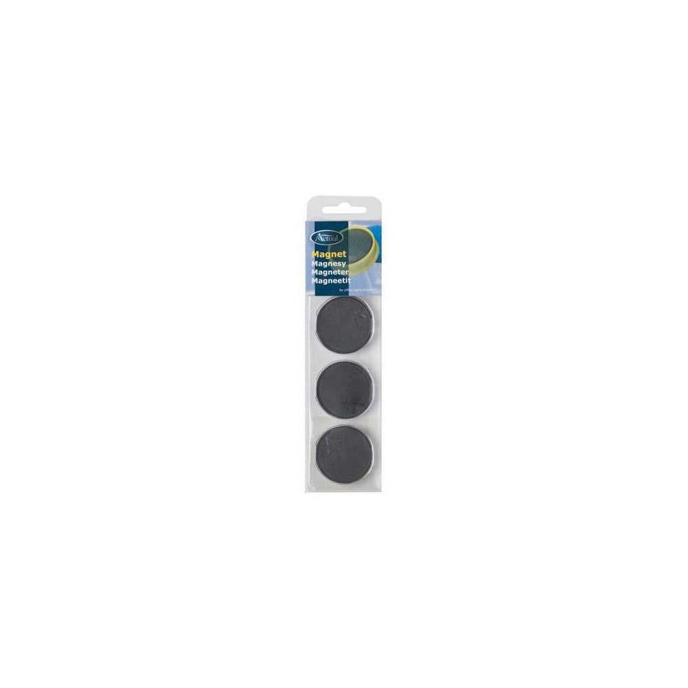 No Brand Magnetknappar ACTUAL 40 mm svart 4/fp